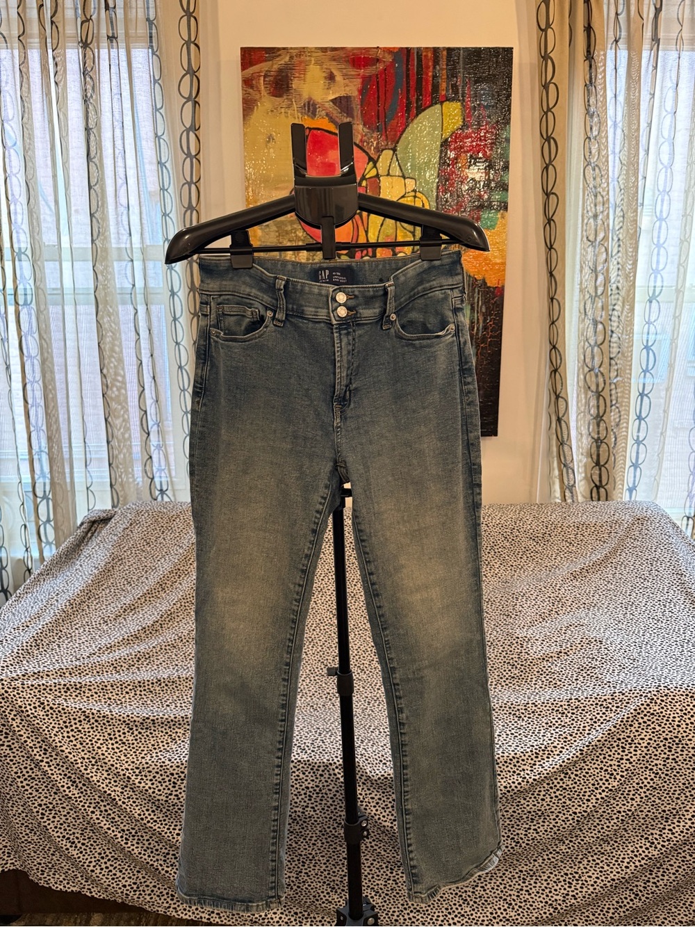 GAP Women's Faded Blue Bootleg Jeans